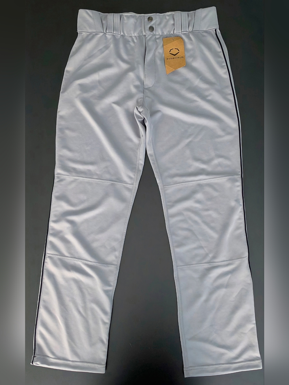 EvoShield Baseball Pants Adult Large Gray Piped Athletic NEW w/ Tags Performance
